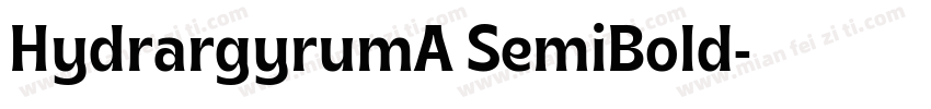 HydrargyrumA SemiBold字体转换
